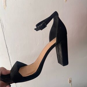 Elegant Black Women's Block Heel Sandals